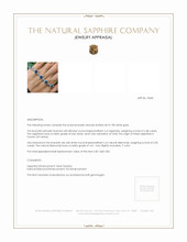 6.38 Ct.Tw. Blue Sapphire and Natural Diamond Pave Bracelet, 18K White Gold Appraisal