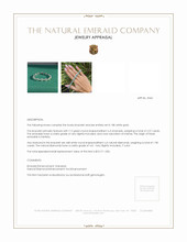 2.57 Ct.Tw. Emerald Natural Diamond Pave Bracelet, 18K White Gold Appraisal