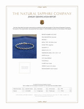 1.91 Ct.Tw.Total Carat Weight Sapphire Natural Diamond Pave Bracelet, 18K White Gold Scan Report