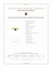 0.47 Ct. Sapphire Natural Diamond Three Stone Ring, 14K Yellow Gold Scan Report