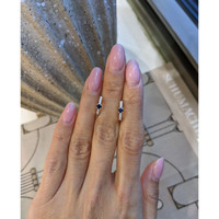 0.26&nbsp;Ct.Tw.Total Carat Weight Blue Sapphire and Natural Diamond Accent Stones Earrings, 18K White Gold Life Style