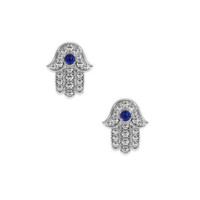 0.10 Ct.Tw. Sapphire 18K White Gold earring