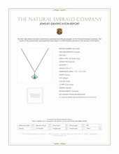 0.11 Ct. Emerald Natural Diamond Religious Pendant, 18K White Gold Scan Report