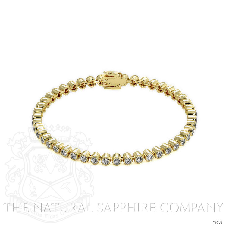1.88 Ct.Tw. Natural Diamond Tennis/Line Bracelet, 18K Yellow Gold