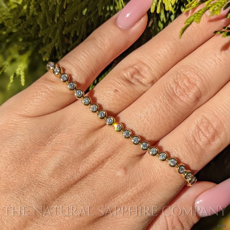 1.88 Ct.Tw. Natural Diamond Tennis/Line Bracelet, 18K Yellow Gold