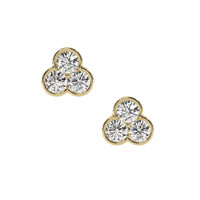 0.46 Ct.Tw. Natural Diamond 18K Yellow Gold earring