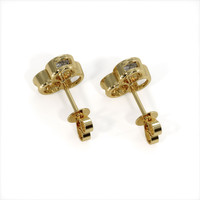 0.46 Ct.Tw. Natural Diamond Studs Earrings, 18K Yellow Gold Image