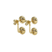 1.24&nbsp;Ct.Tw.Total Carat Weight Natural Diamond Pave Earrings, 18K Yellow Gold Image