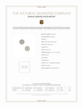 0.64&nbsp;Ct.Tw.Total Carat Weight Natural Diamond Studs Earrings, 18K Yellow Gold Scan Report