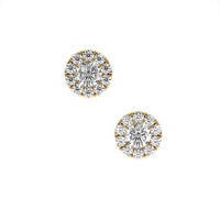 0.64 Ct.Tw. Natural Diamond 18K Yellow Gold earring
