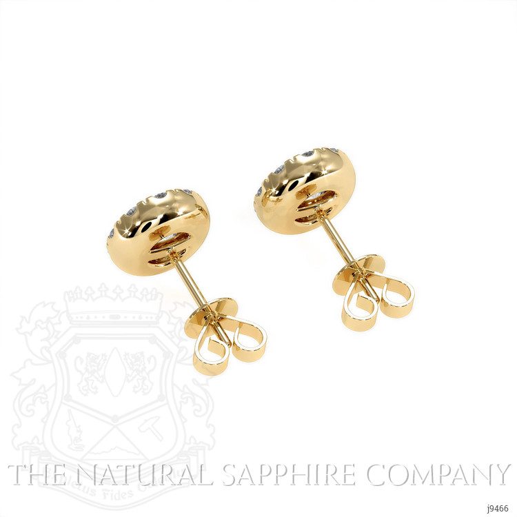 0.64 Ct.Tw. Natural Diamond Studs Earrings, 18K Yellow Gold