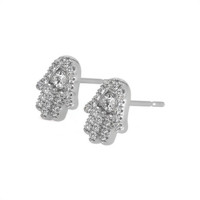 0.38 Ct.Tw. Natural Diamond Studs Earrings, 18K White Gold Image