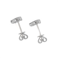0.38 Ct.Tw. Natural Diamond Studs Earrings, 18K White Gold Image