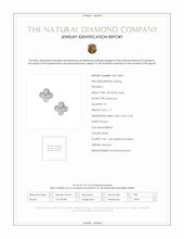 1.17 Ct.Tw.Total Carat Weight Natural Diamond Studs Earrings, 18K White Gold Scan Report