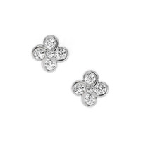 1.17 Ct.Tw. Natural Diamond 18K White Gold earring