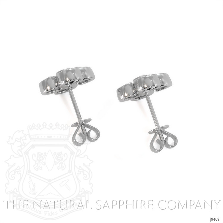 1.17 Ct.Tw. Natural Diamond Studs Earrings, 18K White Gold