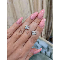 1.17&nbsp;Ct.Tw.Total Carat Weight Natural Diamond Studs Earrings, 18K White Gold Life Style