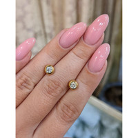 0.40 Ct.Tw. Natural Diamond Studs Earrings, 18K Yellow Gold Life Style