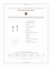 0.41 Ct.Tw. Natural Diamond Accent Stones Earrings, 18K White Gold Scan Report