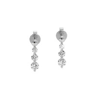 0.41 Ct.Tw. Natural Diamond 18K White Gold earring