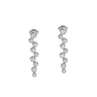 0.36 Ct.Tw. Natural Diamond 18K White Gold earring