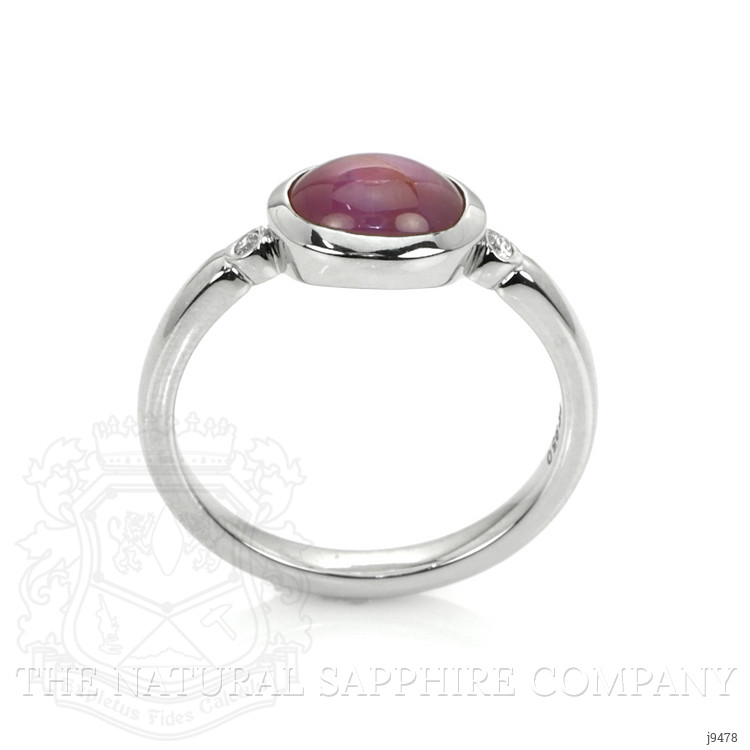 1.49 Ct. Ruby Natural Diamond Three Stone Ring, Platinum 950