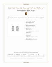 0.76 Ct.Tw.Total Carat Weight Natural Diamond Pave Earrings, 18K White Gold Scan Report