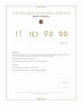 2.20 Ct.Tw.Total Carat Weight Natural Diamond Hoops Earrings, 18K Yellow Gold Appraisal