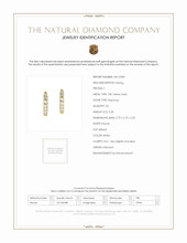 2.20 Ct.Tw.Total Carat Weight Natural Diamond Hoops Earrings, 18K Yellow Gold Scan Report