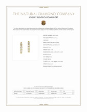2.20 Ct.Tw.Total Carat Weight Natural Diamond Hoops Earrings, 18K Yellow Gold Scan Report