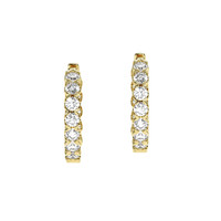 2.20 Ct.Tw. Natural Diamond Accent Stones Earrings, 18K Yellow Gold Video