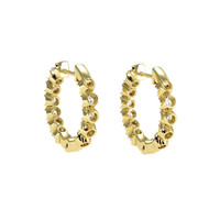 2.20&nbsp;Ct.Tw.Total Carat Weight Natural Diamond Accent Stones Earrings, 18K Yellow Gold Image