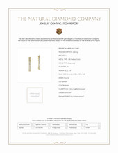 1.00 Ct.Tw.Total Carat Weight Natural Diamond Hoops Earrings, 18K Yellow Gold Scan Report