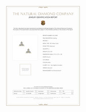 0.45 Ct.Tw. Natural Diamond Studs Earrings, 18K Yellow Gold Scan Report