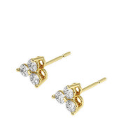 0.45 Ct.Tw. Natural Diamond Studs Earrings, 18K Yellow Gold Image