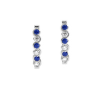 0.20 Ct.Tw. Sapphire 18K White Gold earring