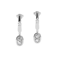 0.36 Ct.Tw. Natural Diamond 18K White Gold earring
