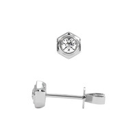 0.20&nbsp;Ct.Tw.Total Carat Weight Natural Diamond Studs Earrings, 18K White Gold Image
