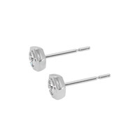 0.20&nbsp;Ct.Tw.Total Carat Weight Natural Diamond Studs Earrings, 18K White Gold Image