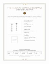 0.43 Ct.Tw. Natural Diamond Accent Stones Earrings, 18K White Gold Scan Report