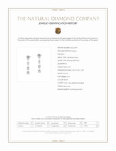 0.43 Ct.Tw.Total Carat Weight Natural Diamond Accent Stones Earrings, 18K White Gold Scan Report