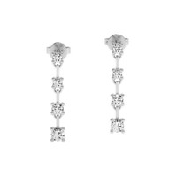 0.43 Ct.Tw. Natural Diamond 18K White Gold earring