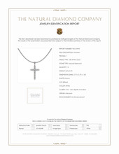 0.93 Ct. Natural Diamond Pave Pendant, 18K White Gold Scan Report