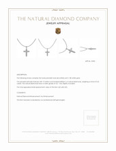 0.45 Ct. Natural Diamond Pave Pendant, 18K White Gold Appraisal