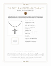 0.45 Ct. Natural Diamond Pave Pendant, 18K White Gold Scan Report