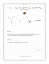 1.16 Ct. Natural Diamond Pave Pendant, 18K White Gold Appraisal