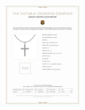 1.16 Ct. Natural Diamond Pave Pendant, 18K White Gold Scan Report