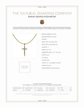 0.14 Ct. Natural Diamond Pave Pendant, 18K Yellow Gold Scan Report