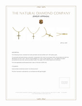 0.06 Ct. Natural Diamond Accent Stones Pendant, 18K Yellow Gold Appraisal