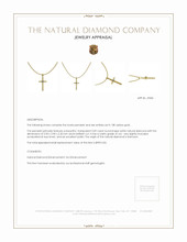 0.09 Ct. Natural Diamond Solitaire Pendant, 18K Yellow Gold Appraisal